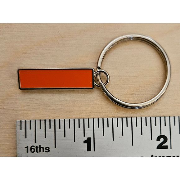 Weight Watchers 75 Lb Achievement Metal Keychain Hang Tag Charm Orange Milestone - Picture 3 of 3